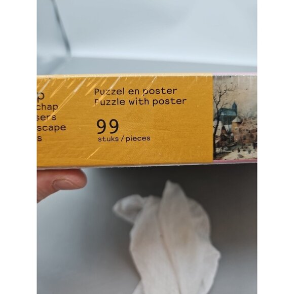 Puzzelman Winter Landscape w/ Skaters H. Avercamp Puzzle w/ Poster 99 Pieces New - Picture 5 of 10